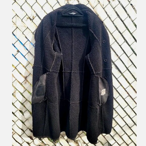 Bonz New Zealand Handmade Sheepskin Shearling Fur Coat Large Long Maxi Length - Picture 10 of 16